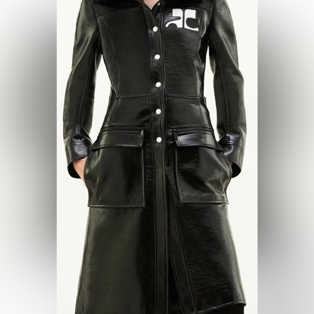 Courreges Reedition Vinyl Trench *new* Size 34 Trade 36? - Picture 8 of 16